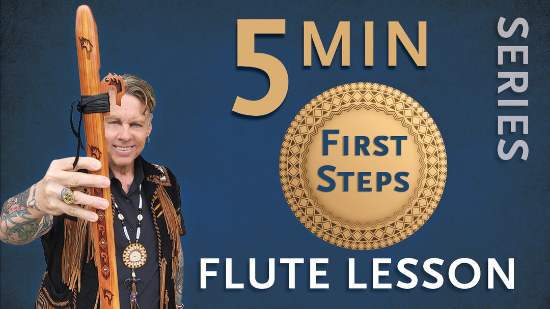 5 Min. Flute Lessons: First Steps With Jan Michael Looking Wolf