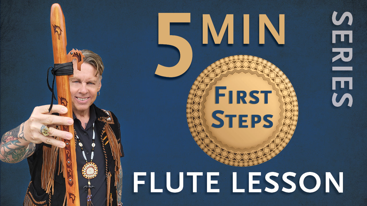 5 Min. Flute Lessons: First Steps With Jan Michael Looking Wolf