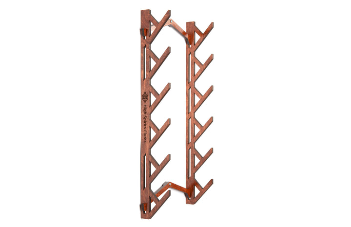 Six Flute Branch Wall Display: Cognac
