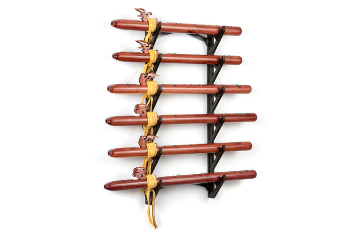 Six Flute Branch Wall Display: Black