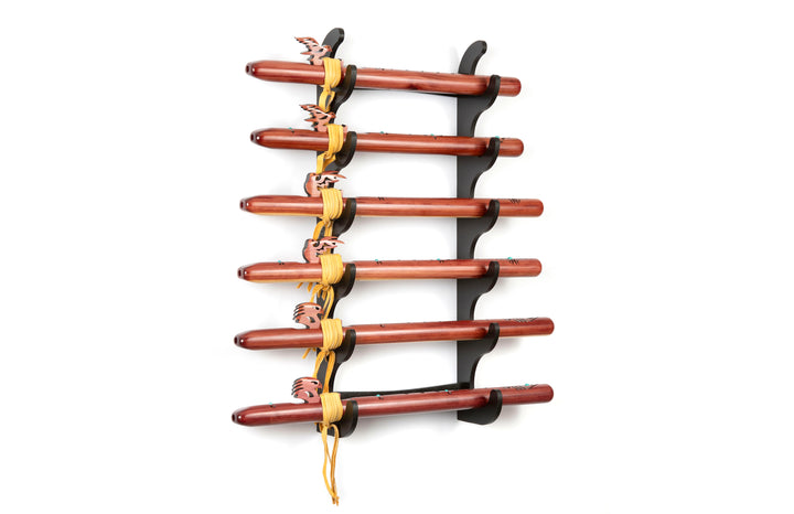 Six Flute Eco Wall Display - Black