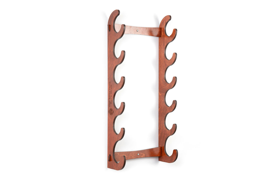 Six Flute Eco Wall Display: Cognac