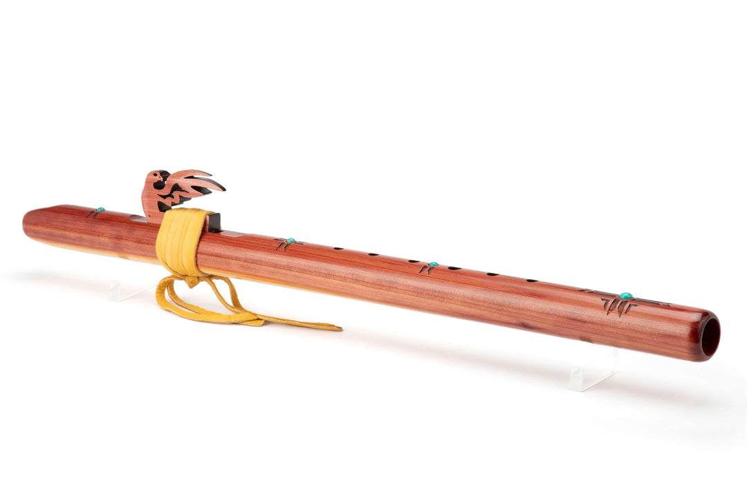 High Spirits Flutes Red Tail Hawk - G - Aromatic Cedar &amp; Turquoise