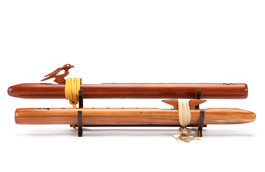 Two Flute Branch Stand - Cognac