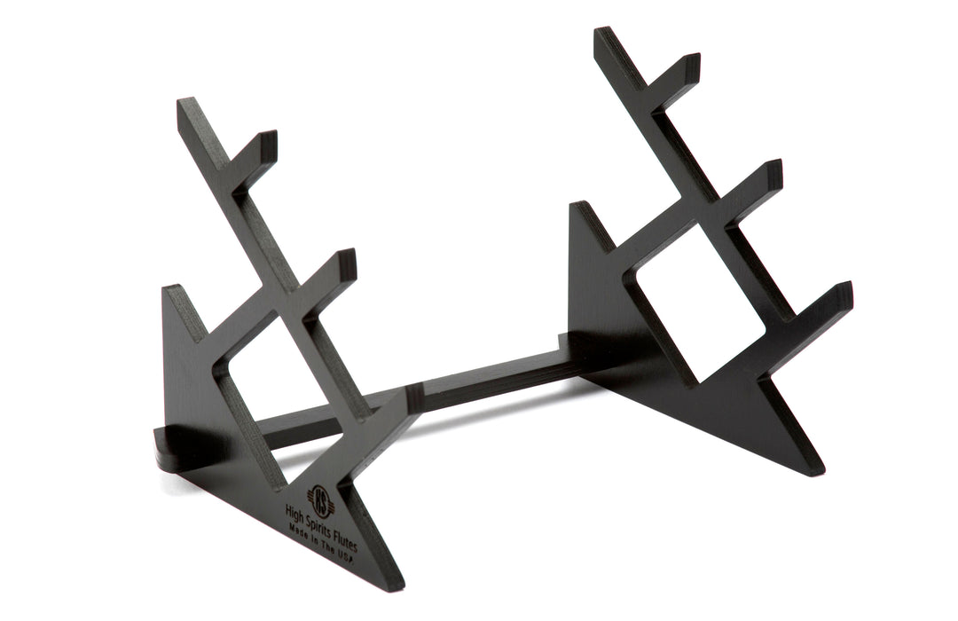 Multi Flute Elevated Stand - Black
