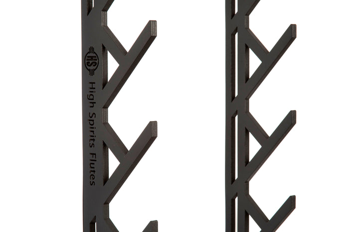 Six Flute Branch Wall Display: Black