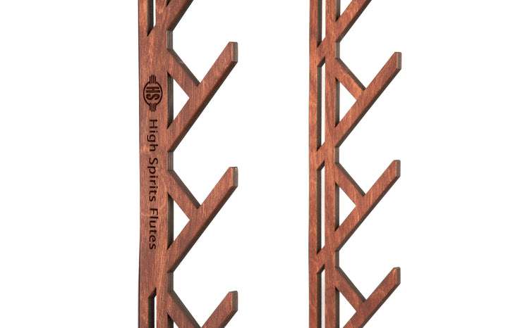 Six Flute Branch Wall Display: Cognac