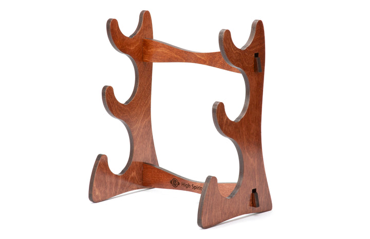 Triple Flute Eco Stand-Cognac