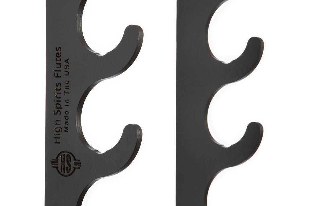 High Spirits Flutes Six Flute Eco Wall Display - Black