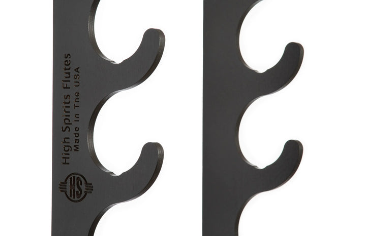 High Spirits Flutes Six Flute Eco Wall Display - Black