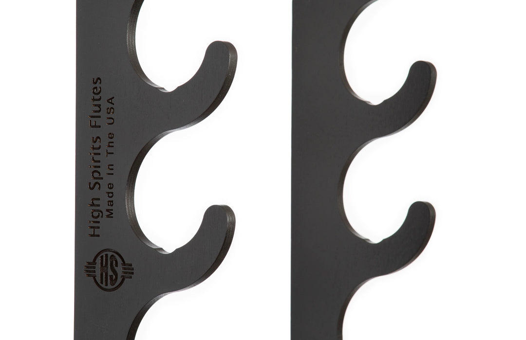 Six Flute Eco Wall Display - Black