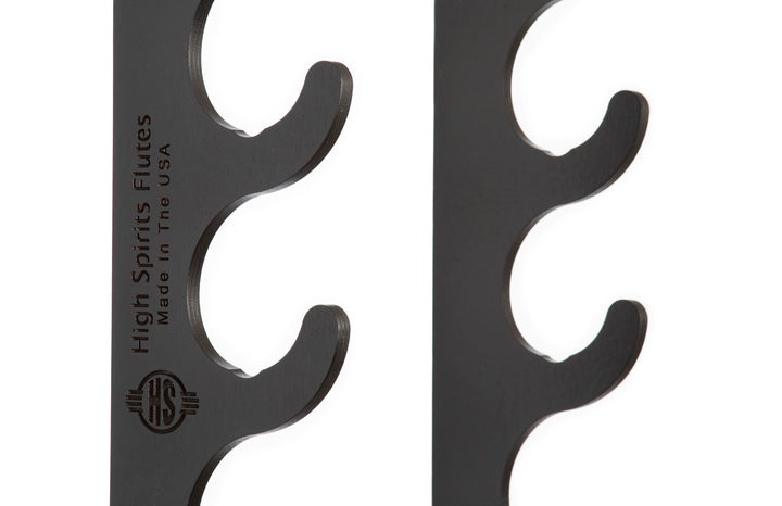 Six Flute Eco Wall Display - Black