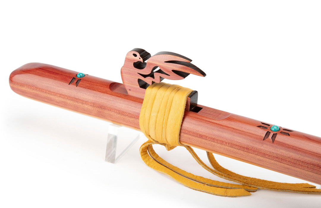 High Spirits Flutes Red Tail Hawk - G - Aromatic Cedar &amp; Turquoise