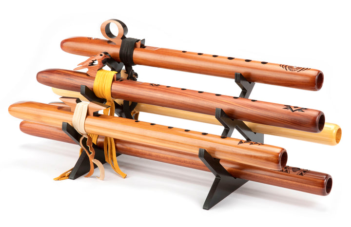 Multi Flute Elevated Stand - Black