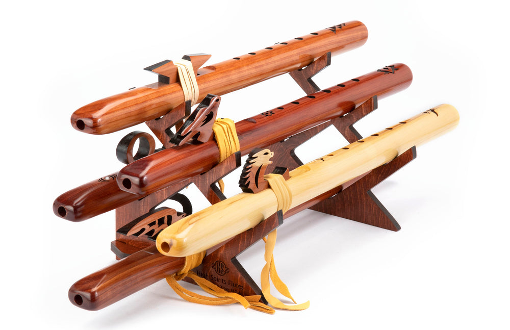 High Spirits Flutes Multi Flute Elevated Stand - Cognac