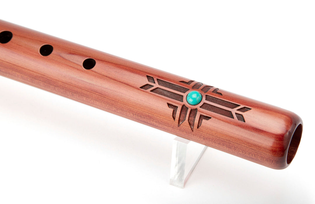 High Spirits Flutes Red Tail Hawk - G - Aromatic Cedar &amp; Turquoise