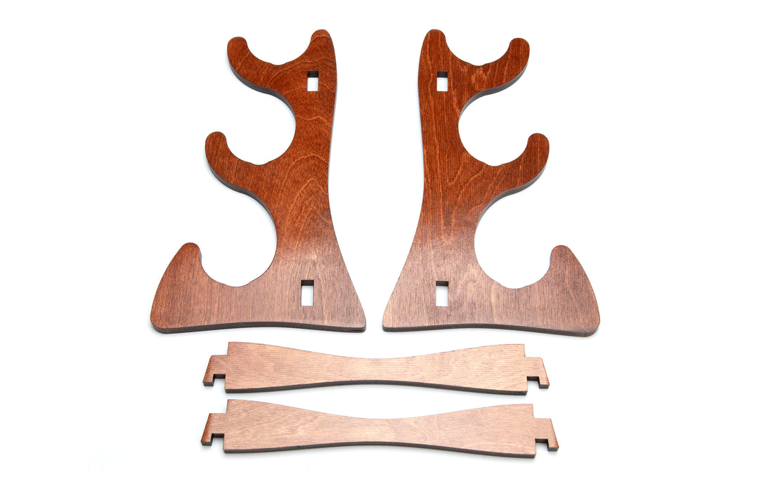 Triple Flute Eco Stand-Cognac