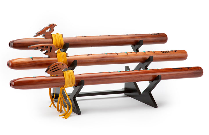 Multi Flute Elevated Stand - Black