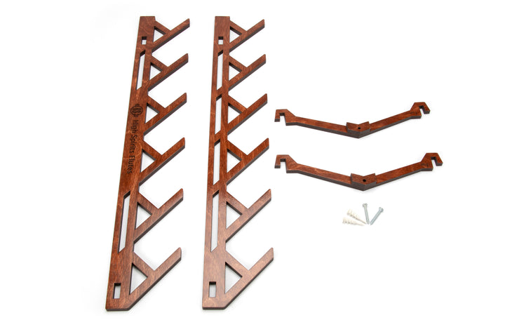Six Flute Branch Wall Display: Cognac
