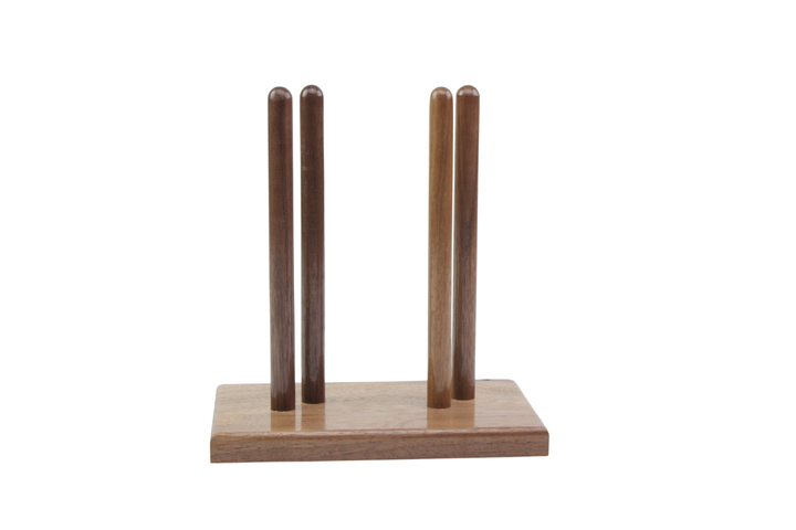 Two Nova Flute Stand - Walnut