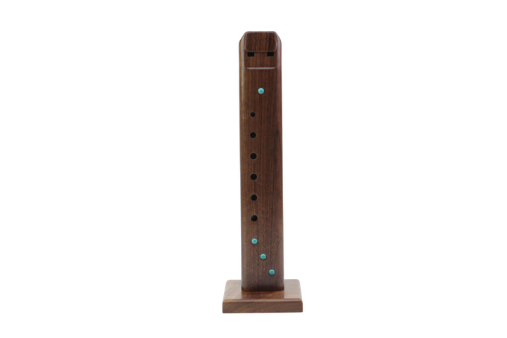Single Nova Flute Stand - Walnut