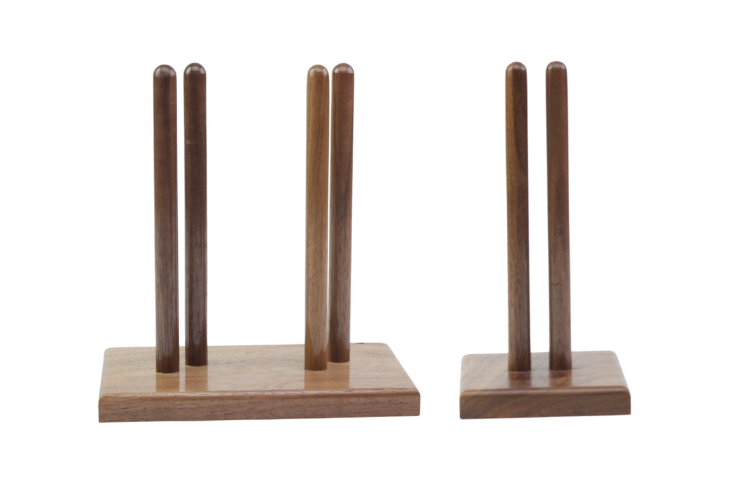 Single Nova Flute Stand - Walnut