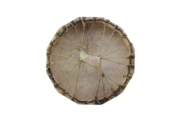 16-inch Walnut Stain - Rose Quartz