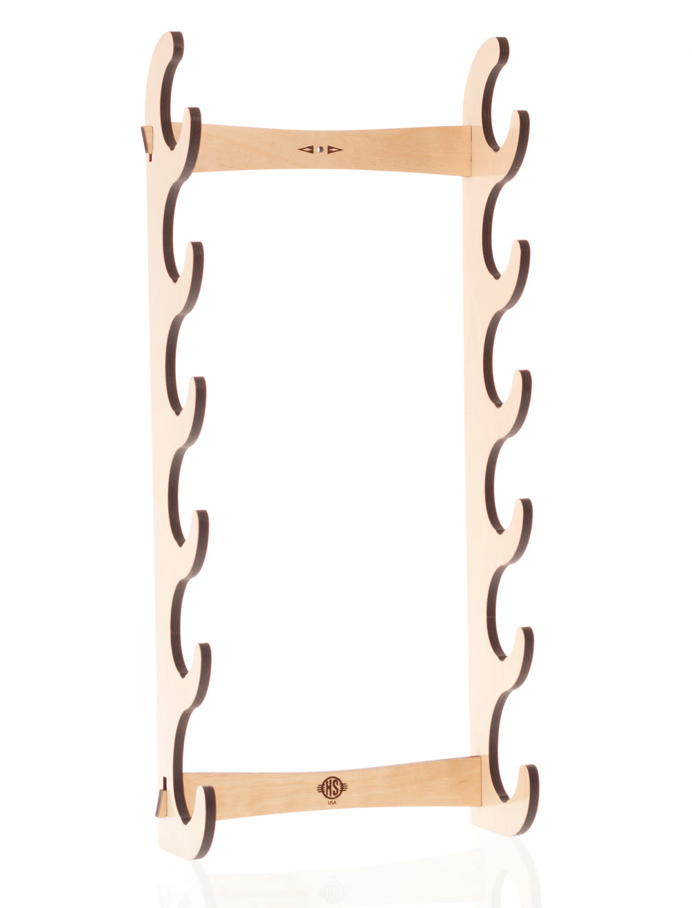 Six Flute Wall Display - Birch