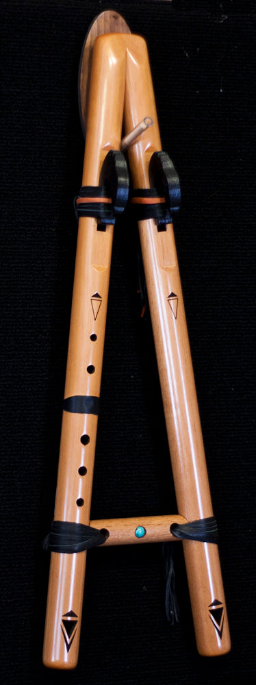 Double Flute Or Hand Drum Wall Display