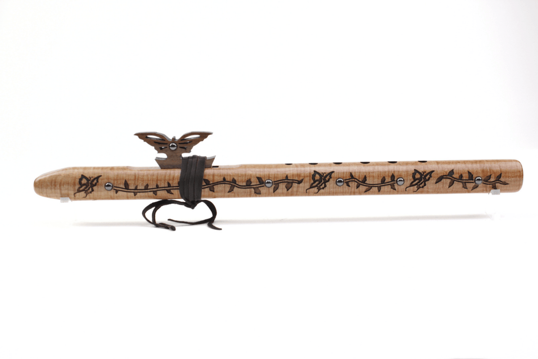 High Spirits Flutes Mariposa Signature Flute "F" Quilted Maple