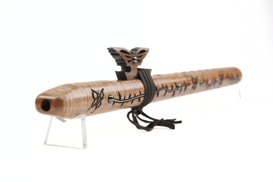 High Spirits Flutes Mariposa Signature Flute "F" Quilted Maple