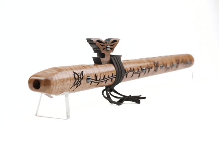High Spirits Flutes Mariposa Signature Flute "F" Quilted Maple