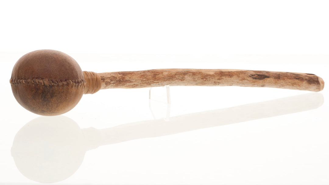 High Spirits Flutes Preservation Collection Rattle - Stitched Hide Rattle &amp; Wood Handle