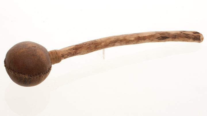High Spirits Flutes Preservation Collection Rattle - Stitched Hide Rattle &amp; Wood Handle