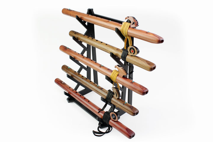 Five Flute Branch Tabletop Stand - Black