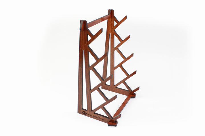 Five Flute Branch Tabletop Stand - Cognac