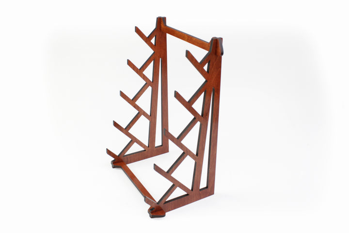 Five Flute Branch Tabletop Stand - Cognac