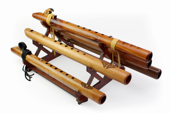 Six-Flute Bass Display - Cognac