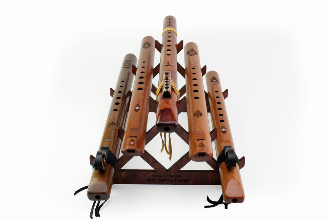 Six-Flute Bass Display - Cognac