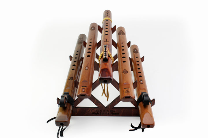 Six-Flute Bass Display - Cognac