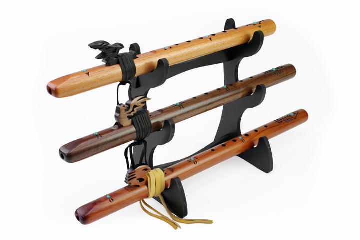 Triple Flute Eco Stand Black