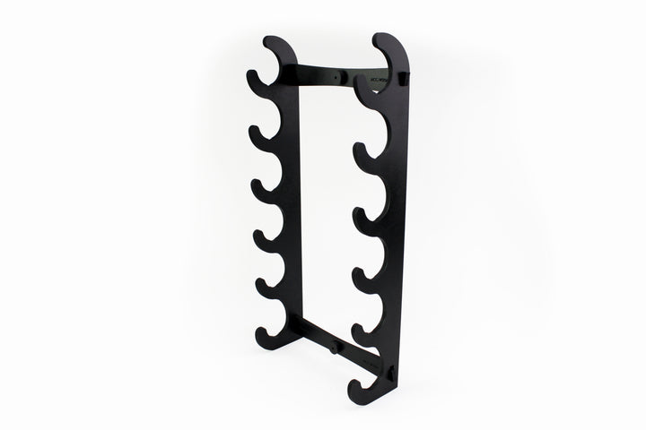 Six Flute Wall Display Black