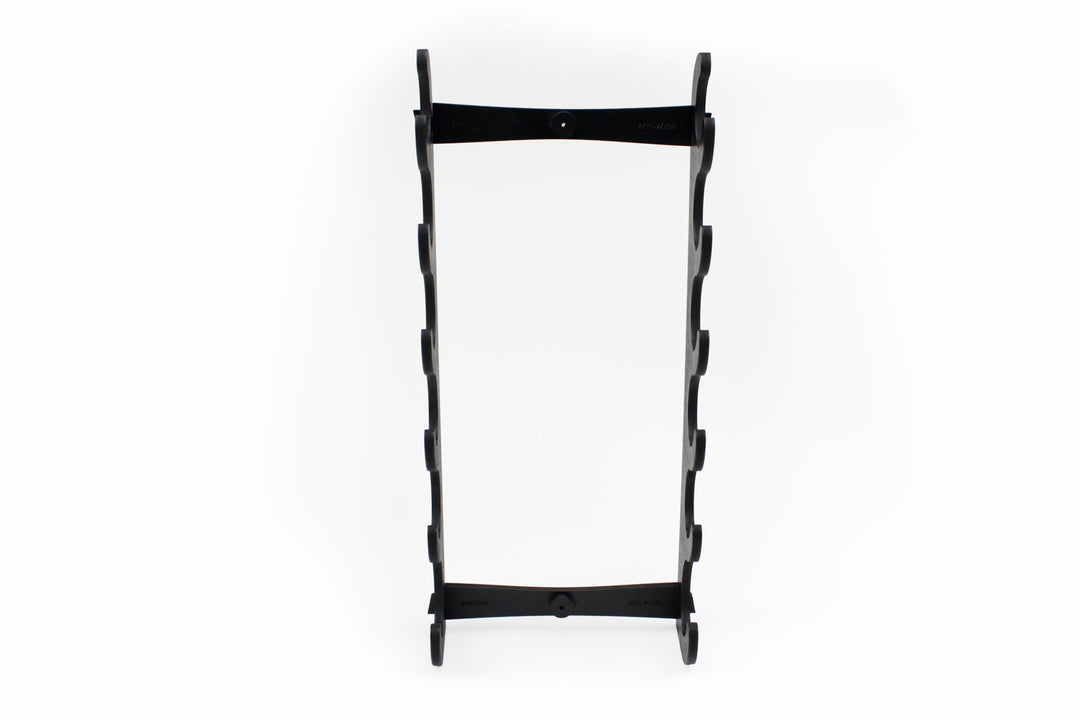 Six Flute Wall Display Black