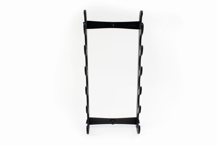 Six Flute Wall Display Black