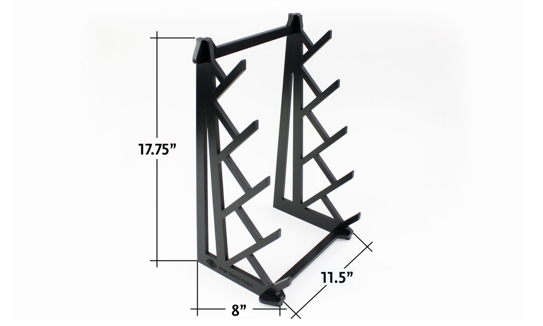 Five Flute Branch Tabletop Stand - Black