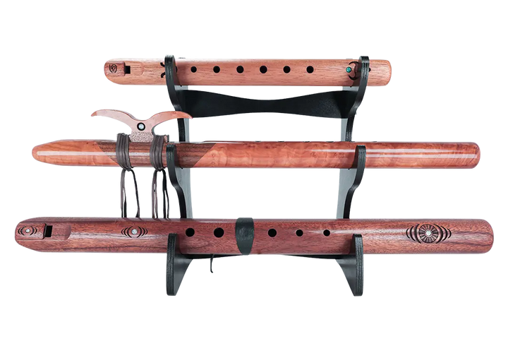 Wholesale High Spirits Flutes Triple Flute Eco Stand: Obsidian Black