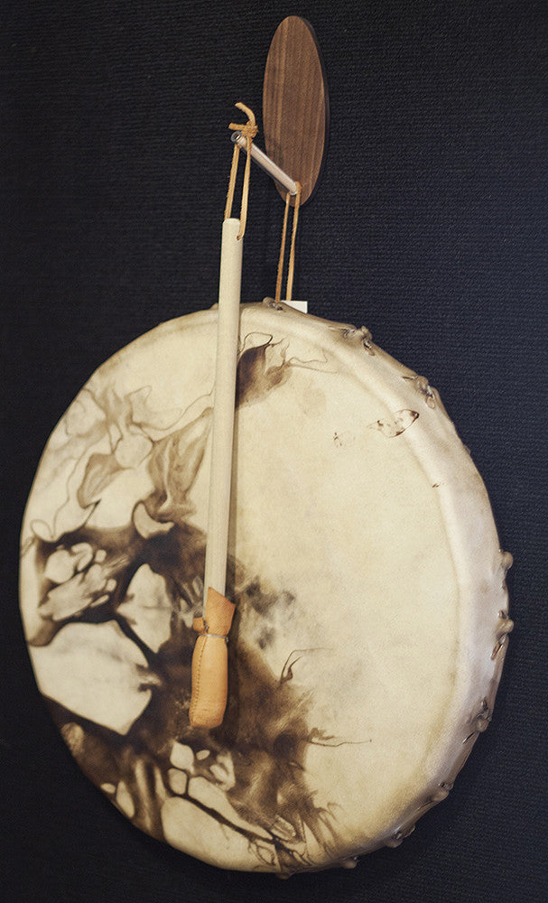Double Flute Or Hand Drum Wall Display