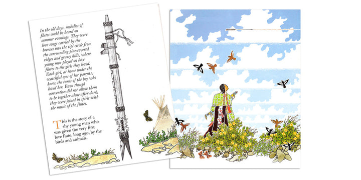 Love Flute by Paul Goble - Illustrated Book