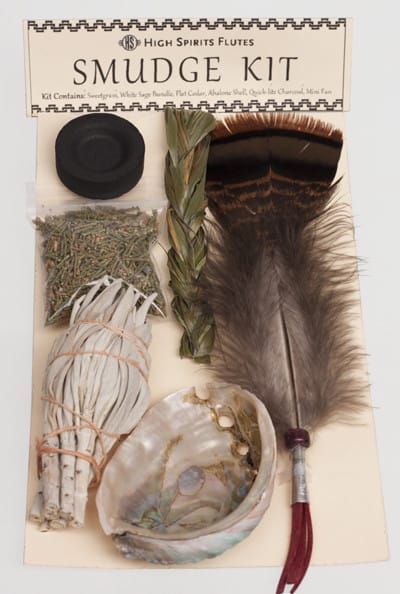 High Spirits Flutes White Sage Smudge Kit